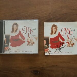 Mariah Carey all I want for Christmas is you**  HAND SIGNED in sharpie